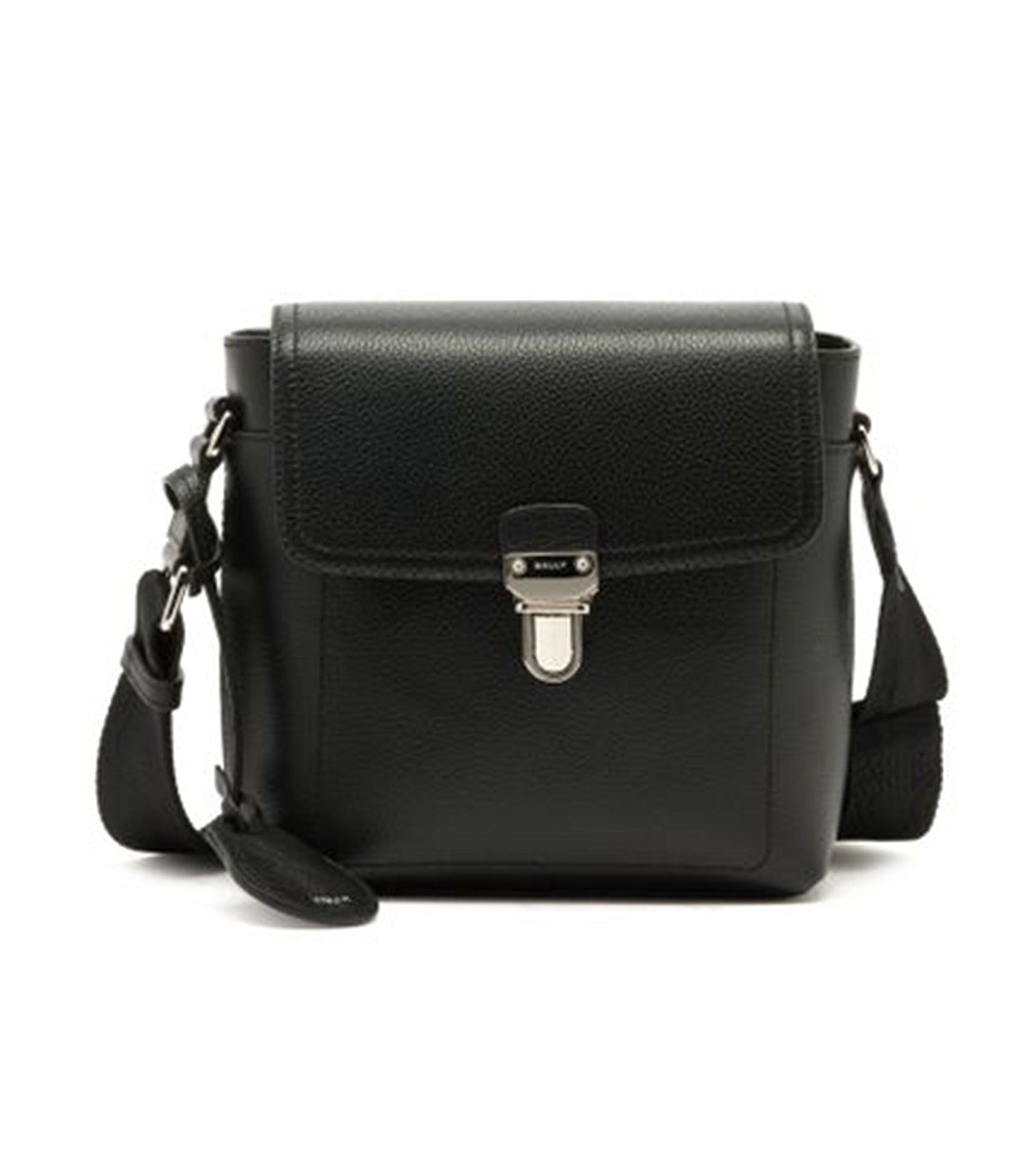 Capitol Crossbody Bag in Grained Leather Black