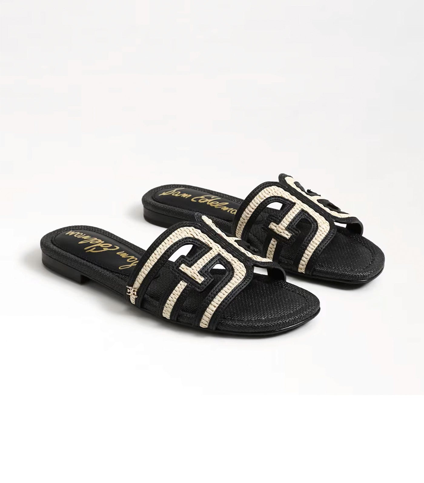 Bay Multicolor Slide Sandal Black
