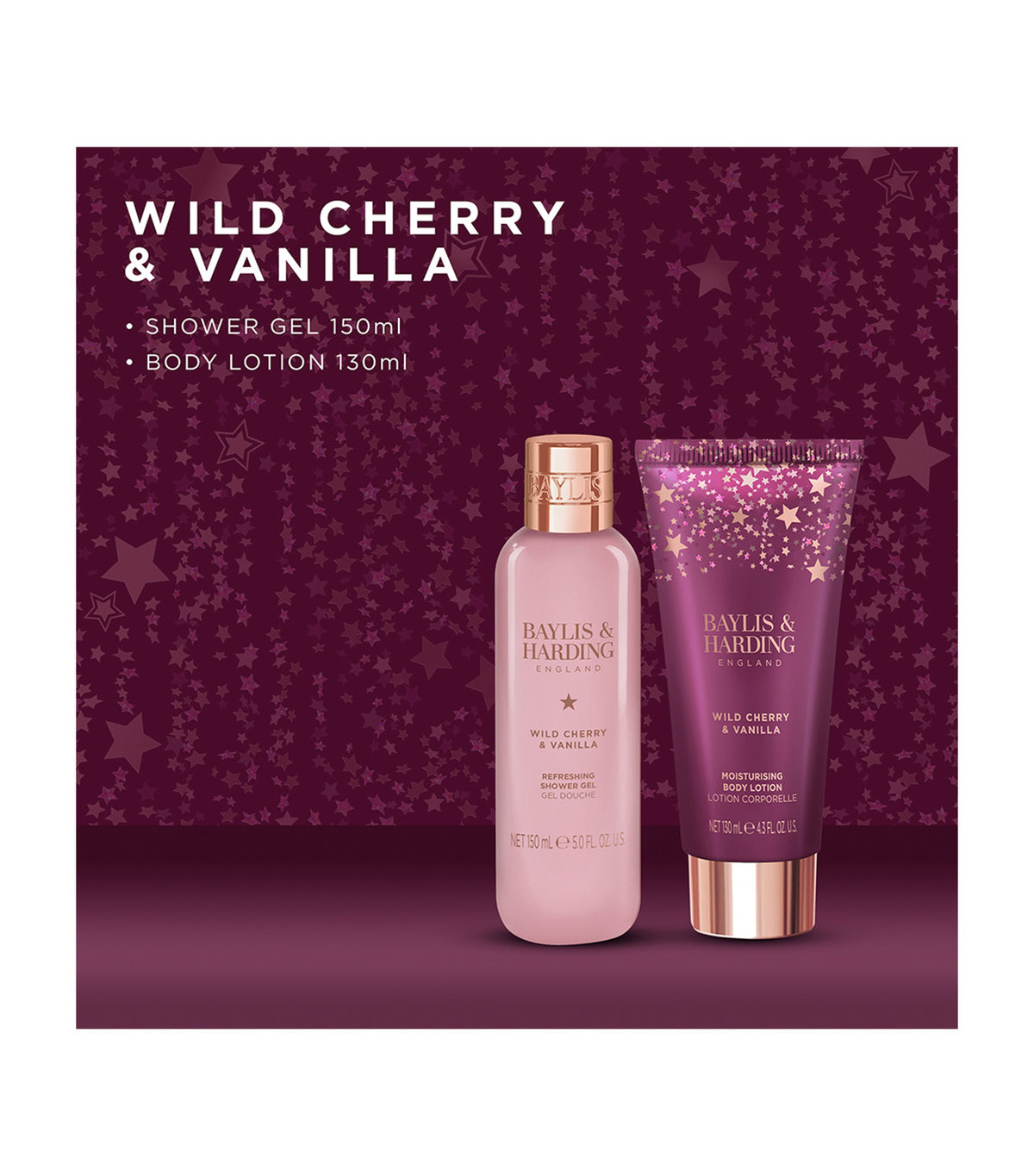 Wild Cherry & Vanilla Luxury Body Pamper Duo Gift Set