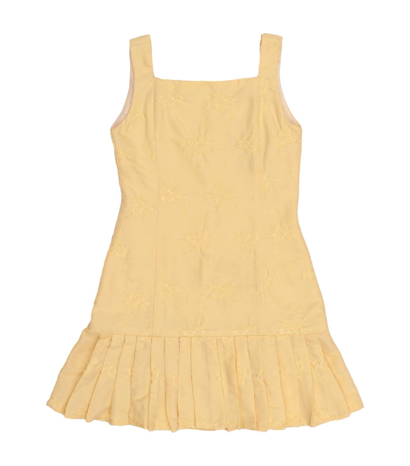 Bianca Dropped Waist Dress Yellow