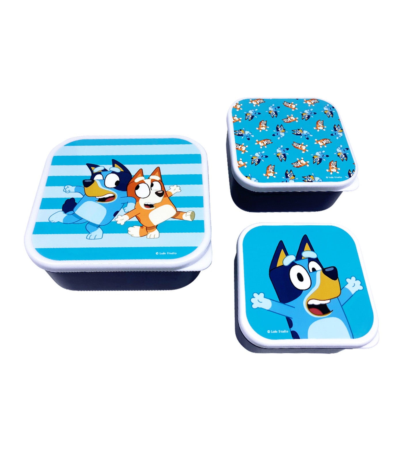 Bluey 3-Piece Snack Box Set Multicolor