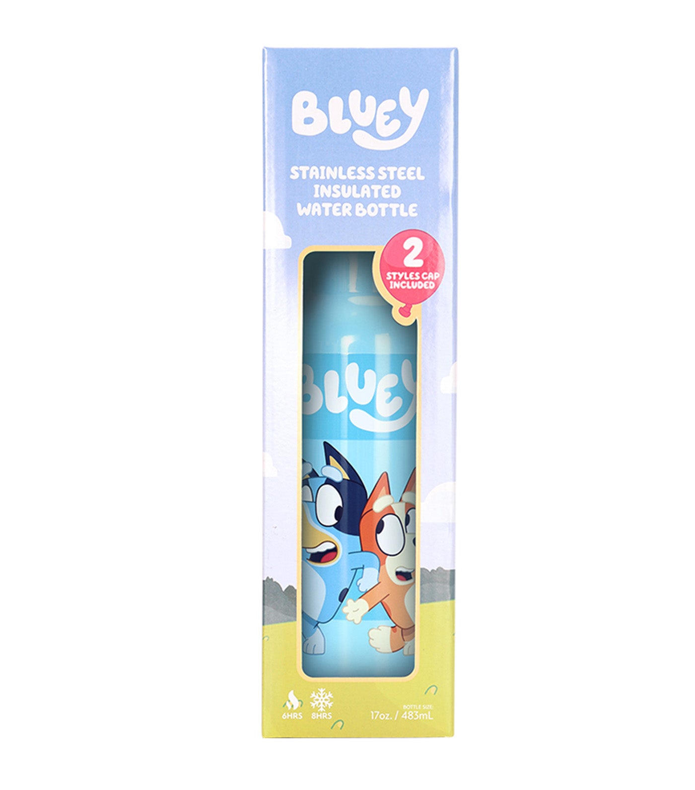 Bluey Insulated Water Bottle 483ml - Bluey & Bingo Classic