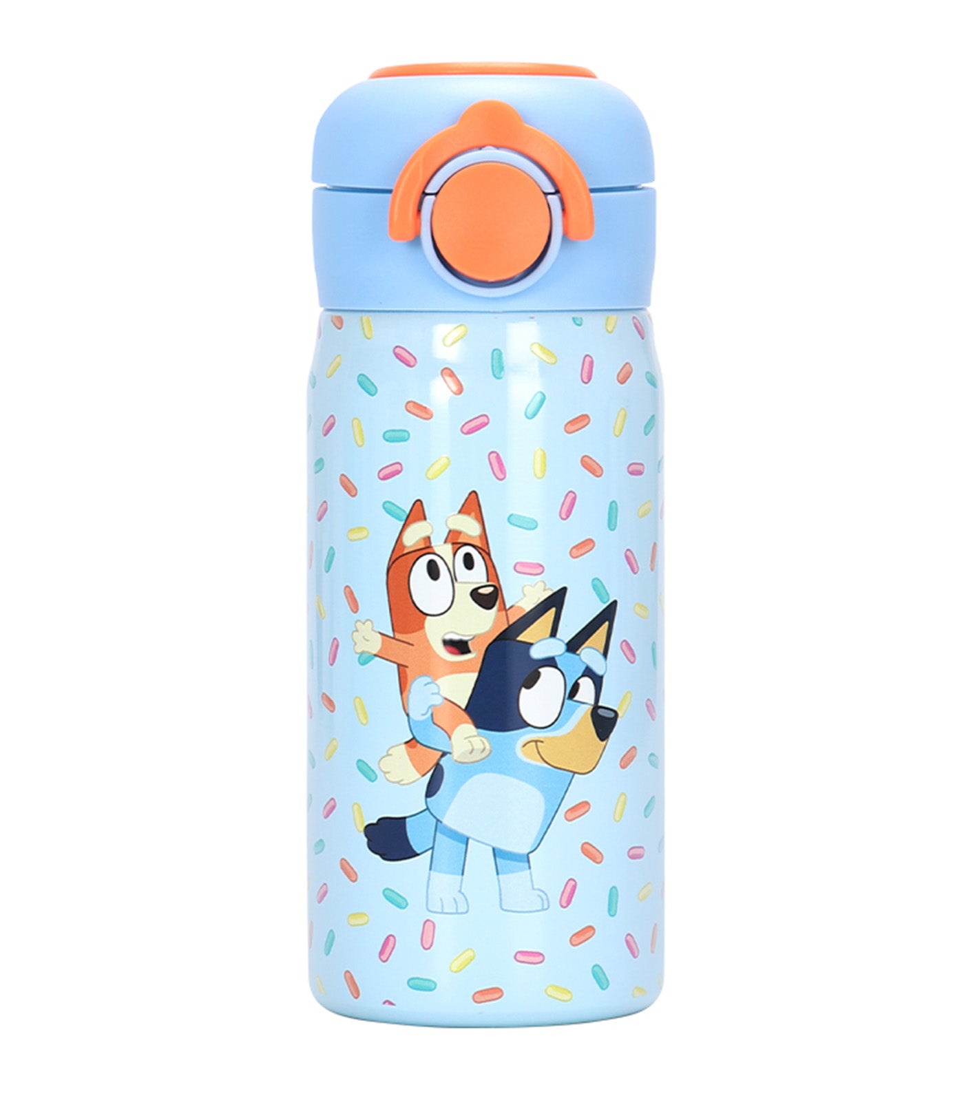 Bluey Stainless Steel Insulated Sippy Bottle 350ml - Splash & Sparkle Multicolor