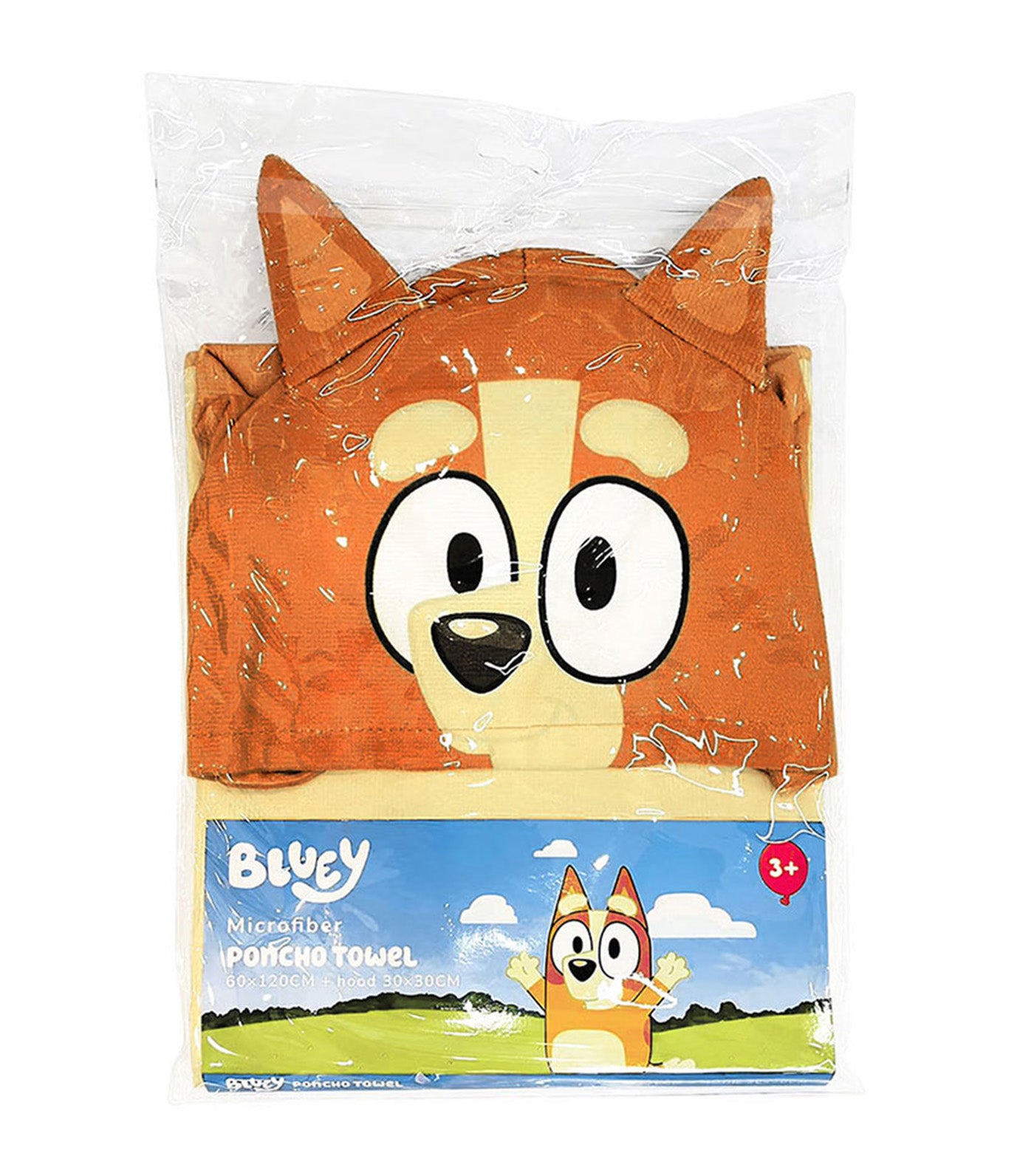 Bluey Microfiber Poncho Towel - Bingo