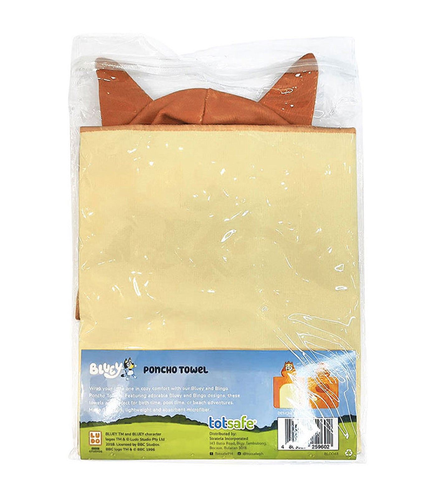 Bluey Microfiber Poncho Towel - Bingo