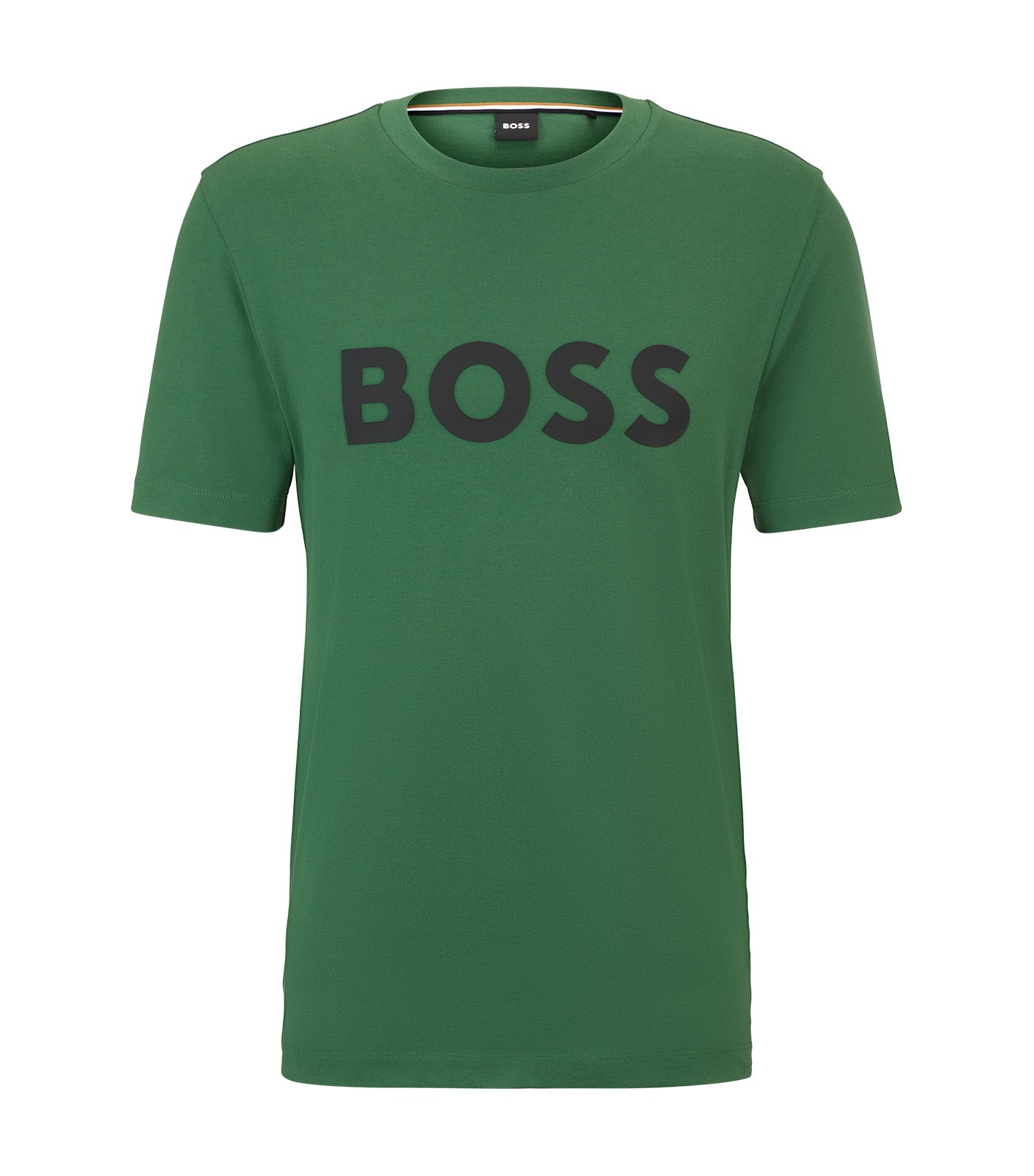 Cotton Jersey T-Shirt with Logo Print Green