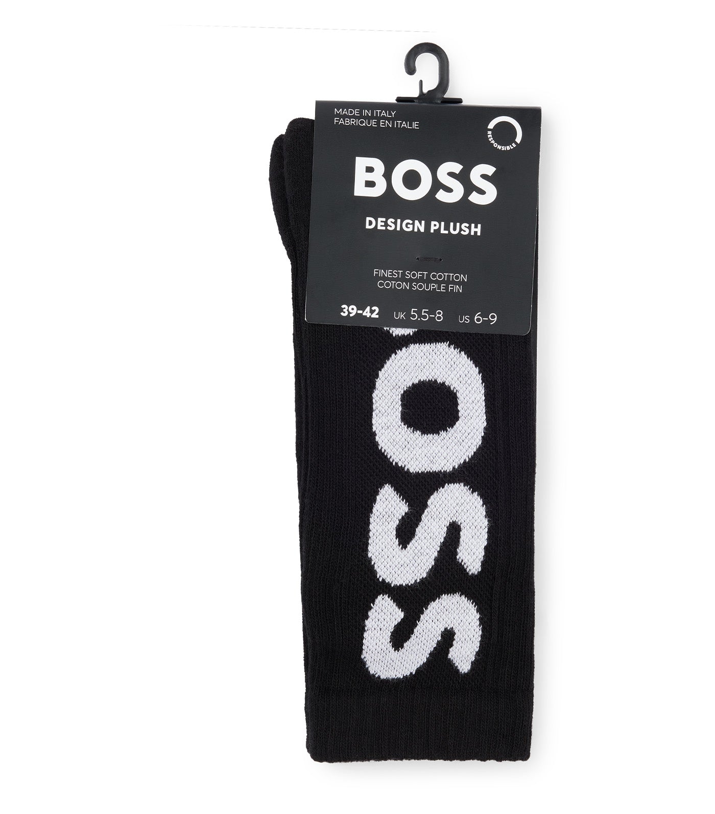 Quarter-Length Socks with Contrast Logo Black