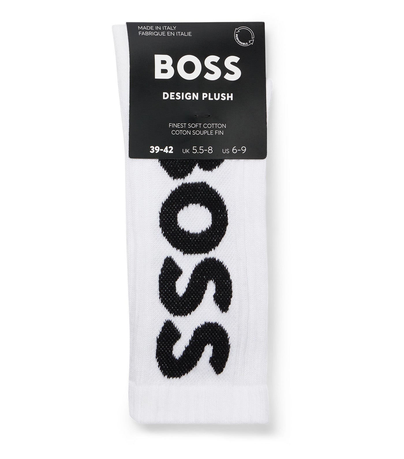 Quarter-Length Socks with Contrast Logo White