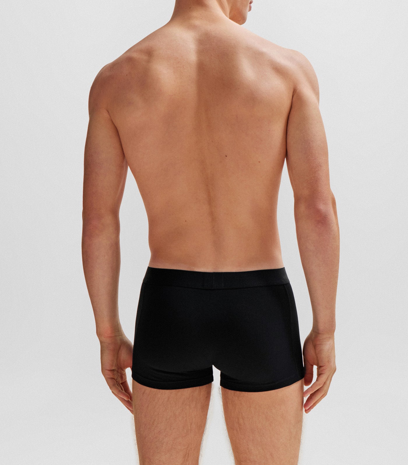 Two-Pack of Stretch-Cotton Trunks with Logo Waistbands