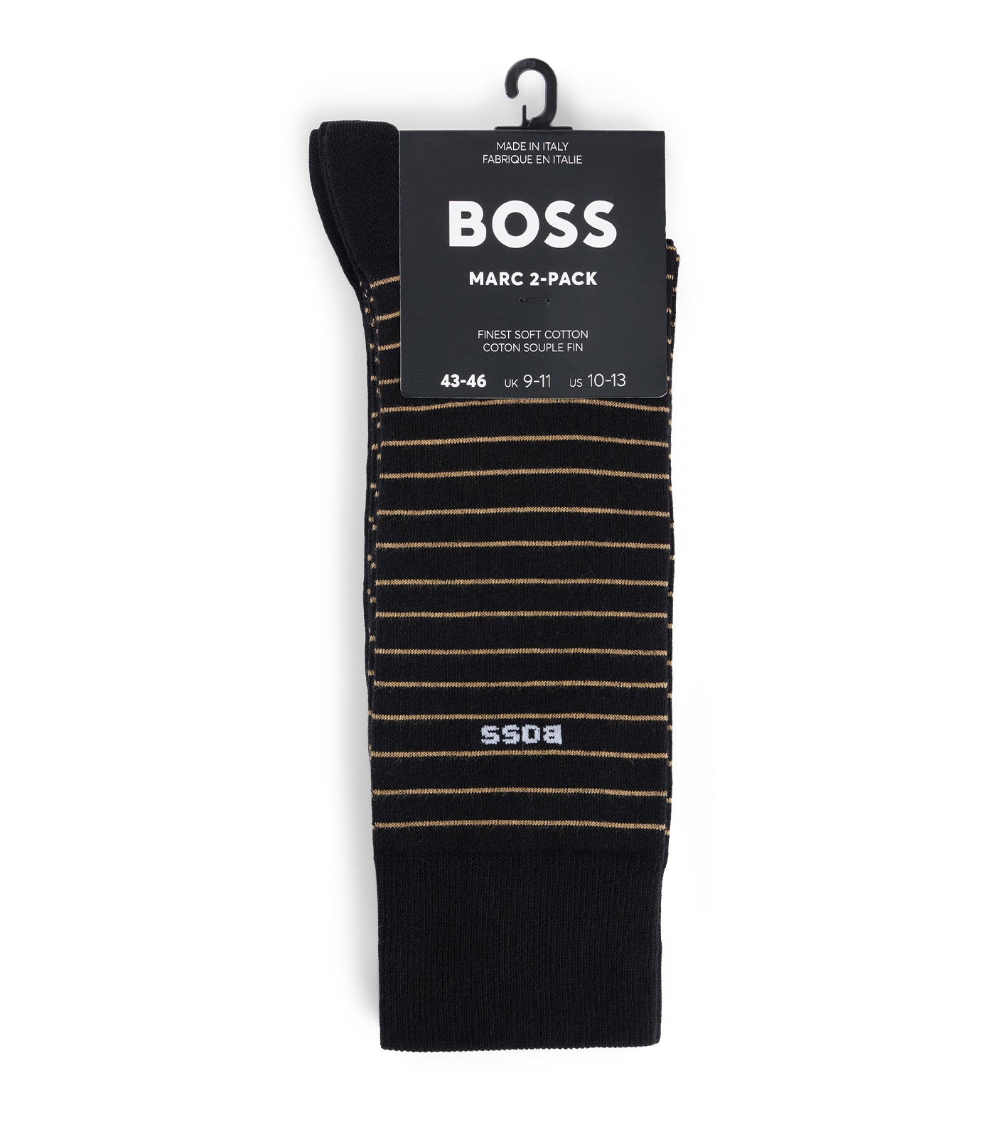 Two-Pack of Regular-Length Socks in Stretch Cotton