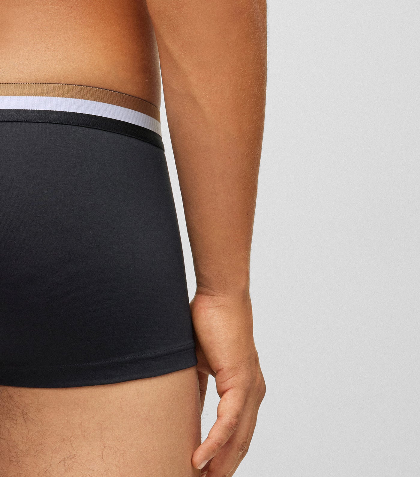 Cotton-Blend Trunks with Signature-Stripe Waistband