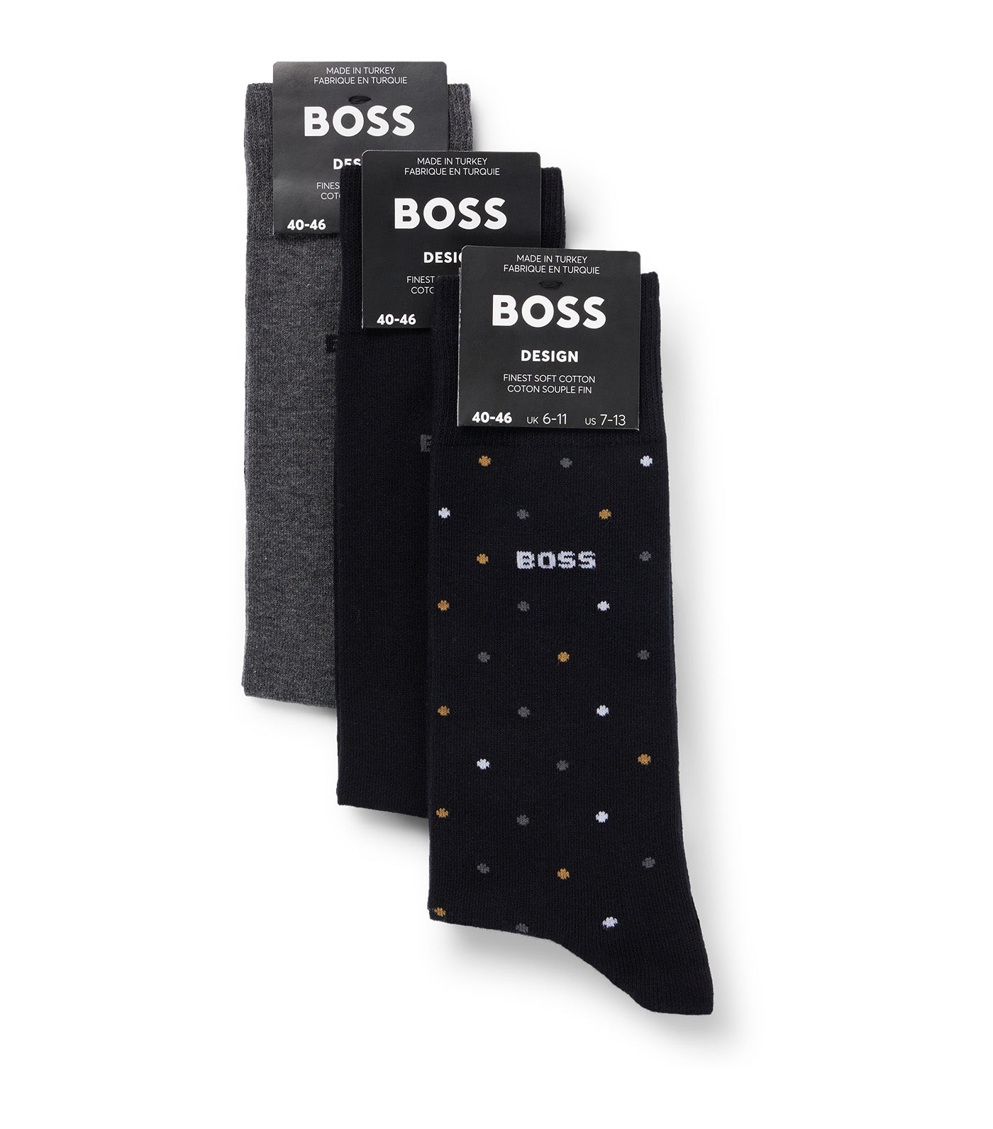 3 Pack RS Gift Set Socks Black