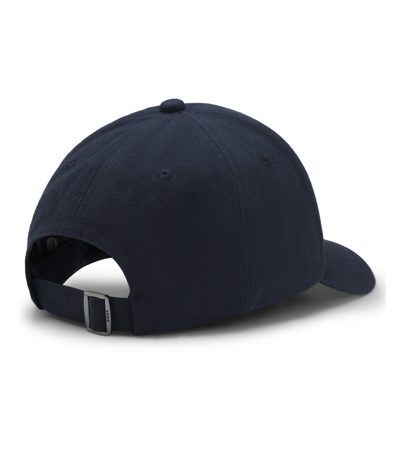 Cotton-Canvas Cap with Double B Monogram Badge Blue