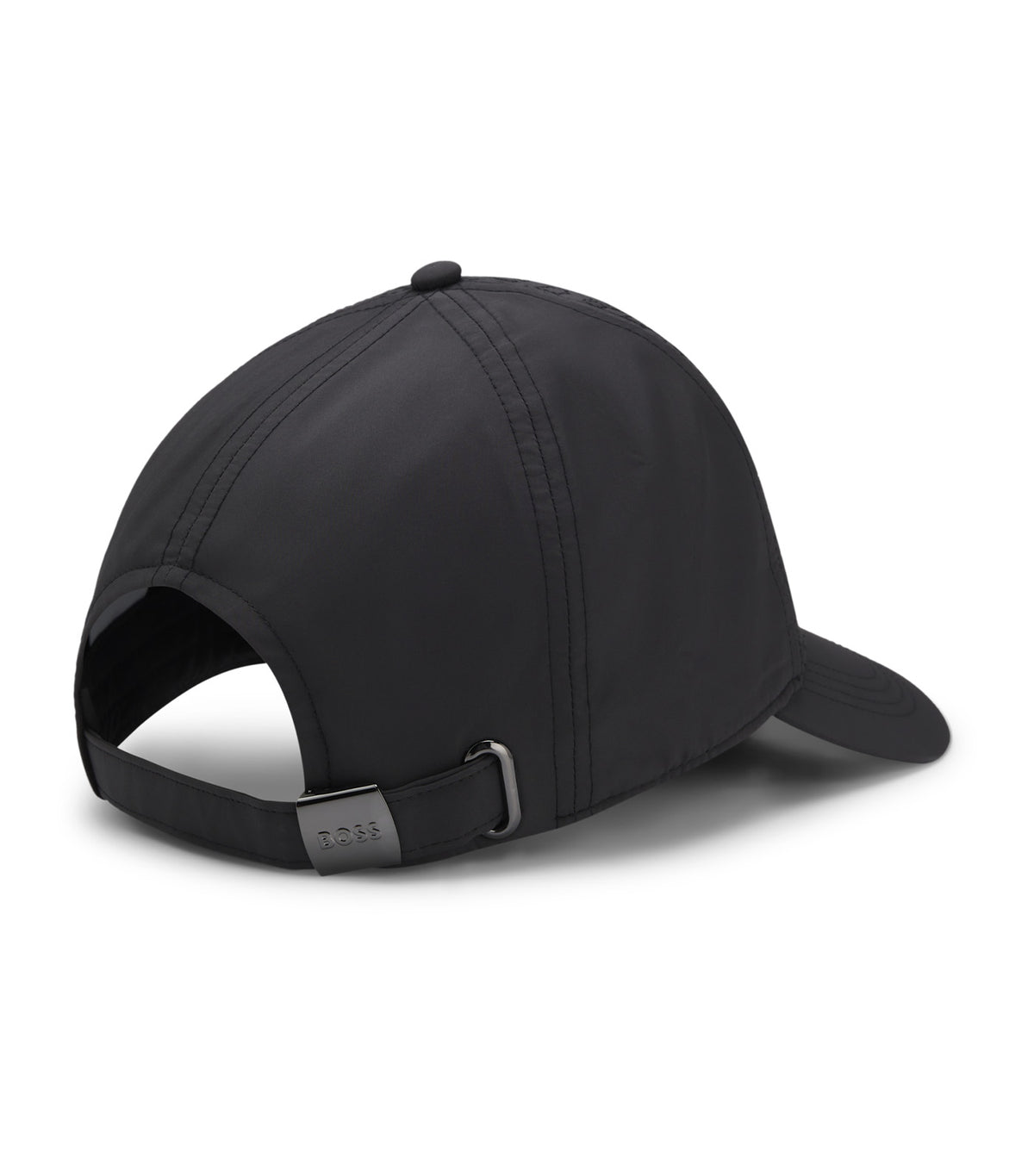 Peached Cap with Quilted Double B Monograms Black