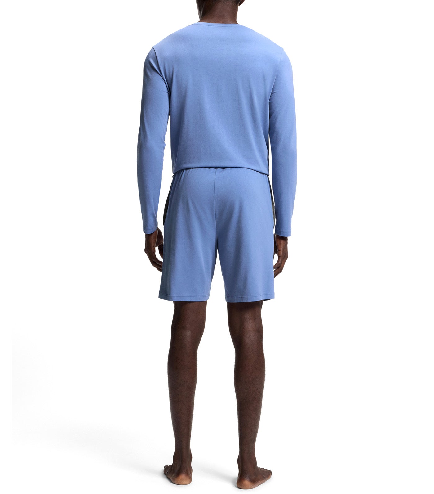 Stretch-Cotton Shorts with Embroidered Logo