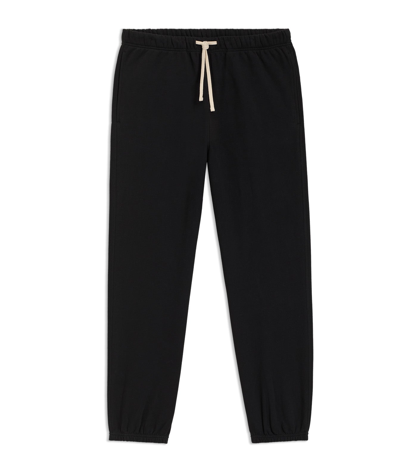 Beckham X BOSS Relaxed Tracksuit Bottoms in Cotton Terry Black