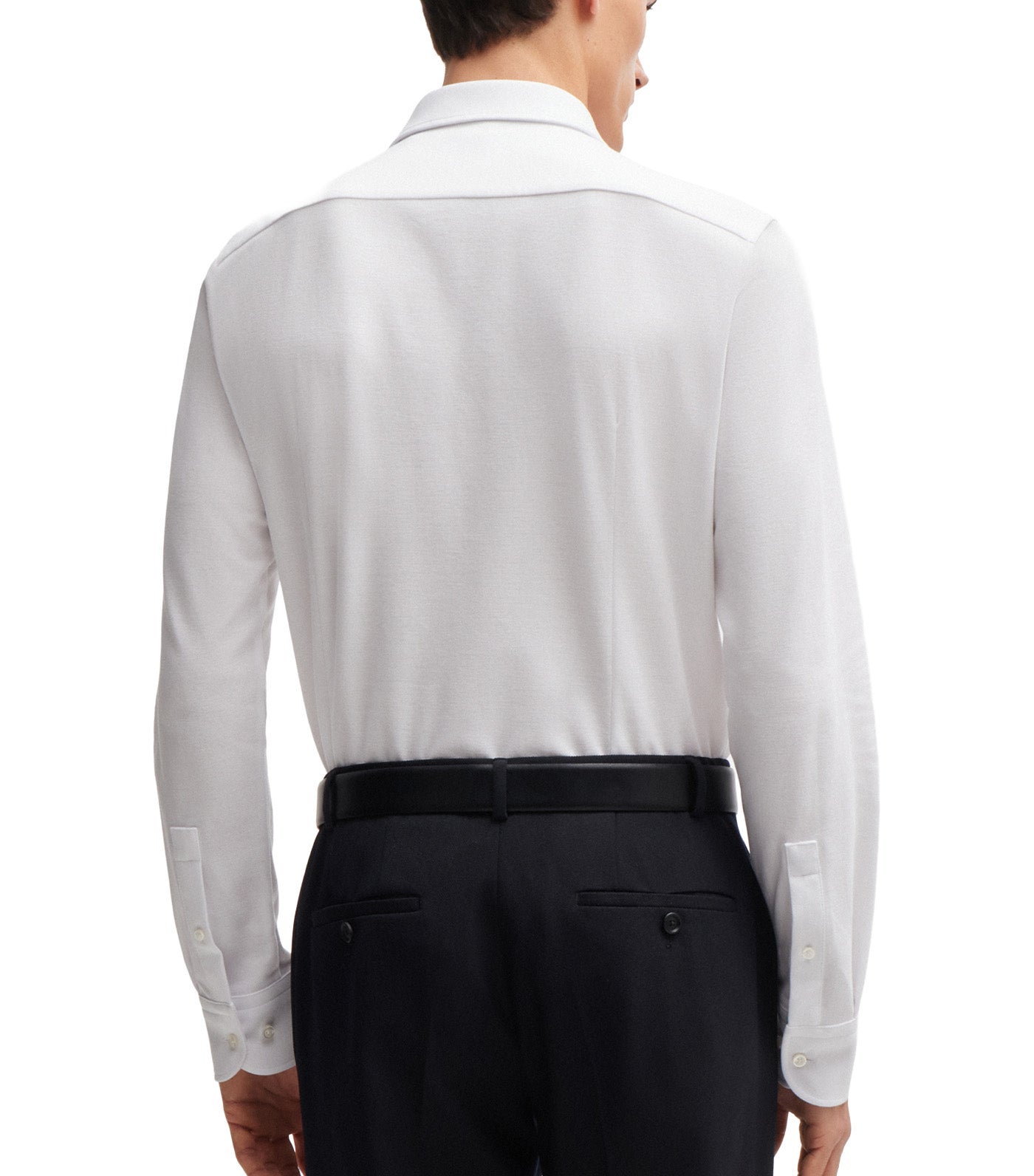 Slim-Fit Shirt in Cotton-Piqué Jersey
