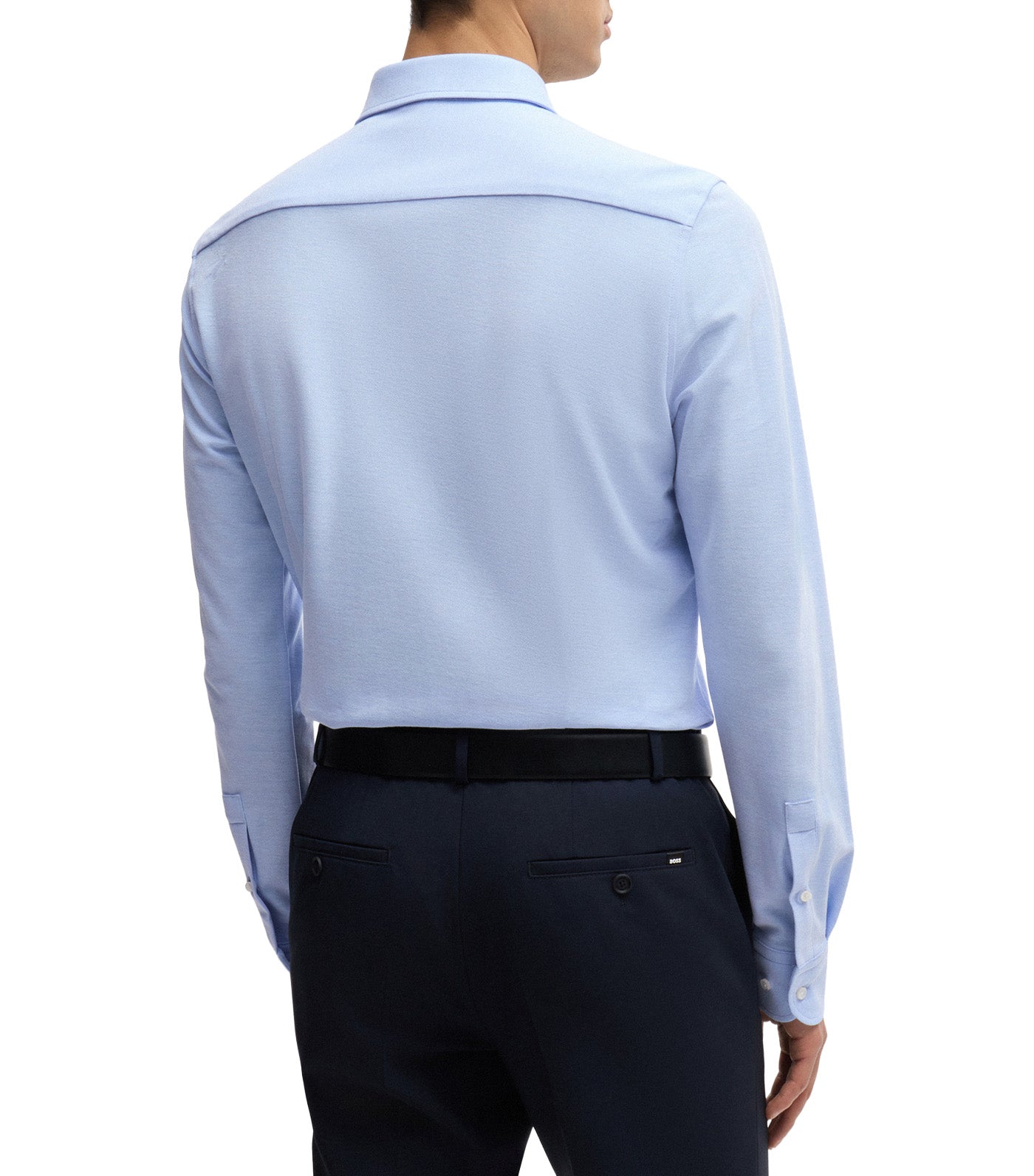 Slim-Fit Shirt in Cotton-Piqué Jersey