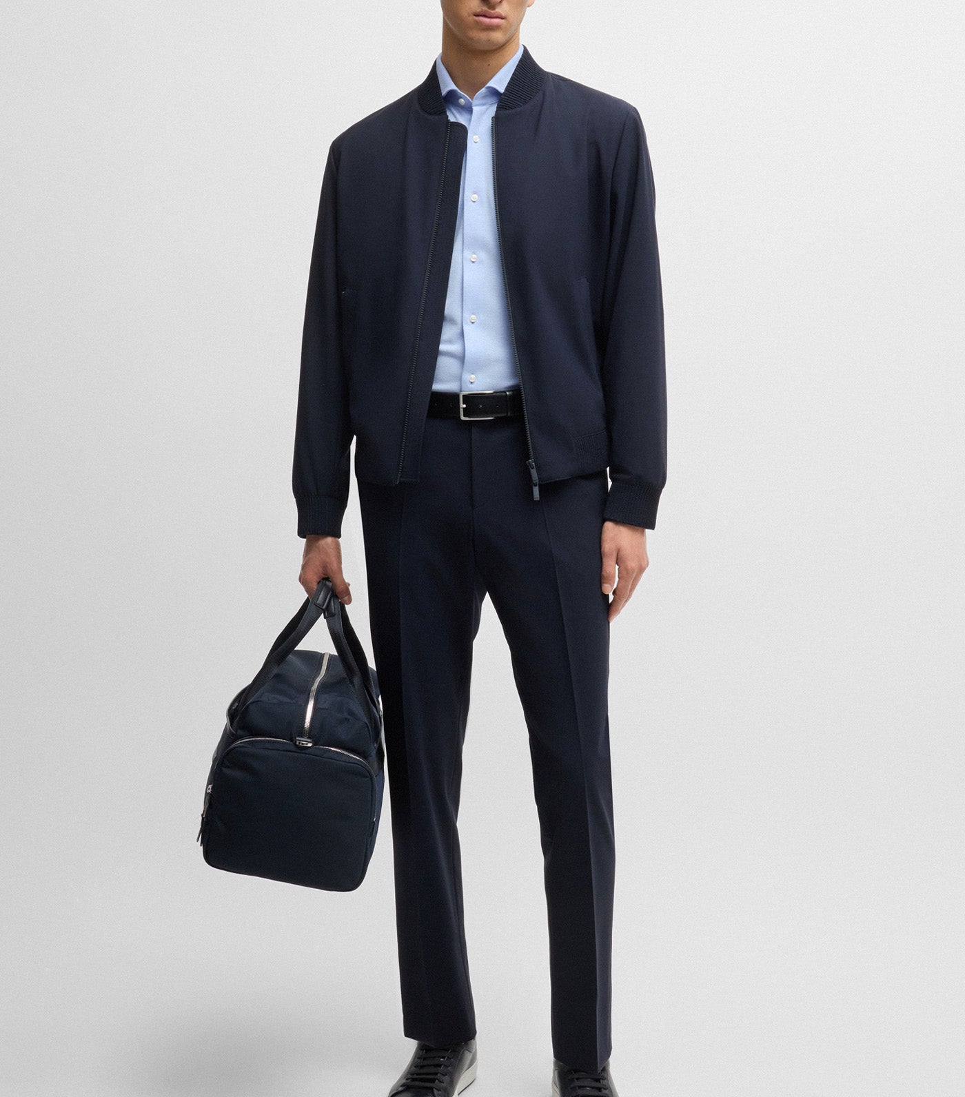 Slim-Fit Shirt in Cotton-Piqué Jersey