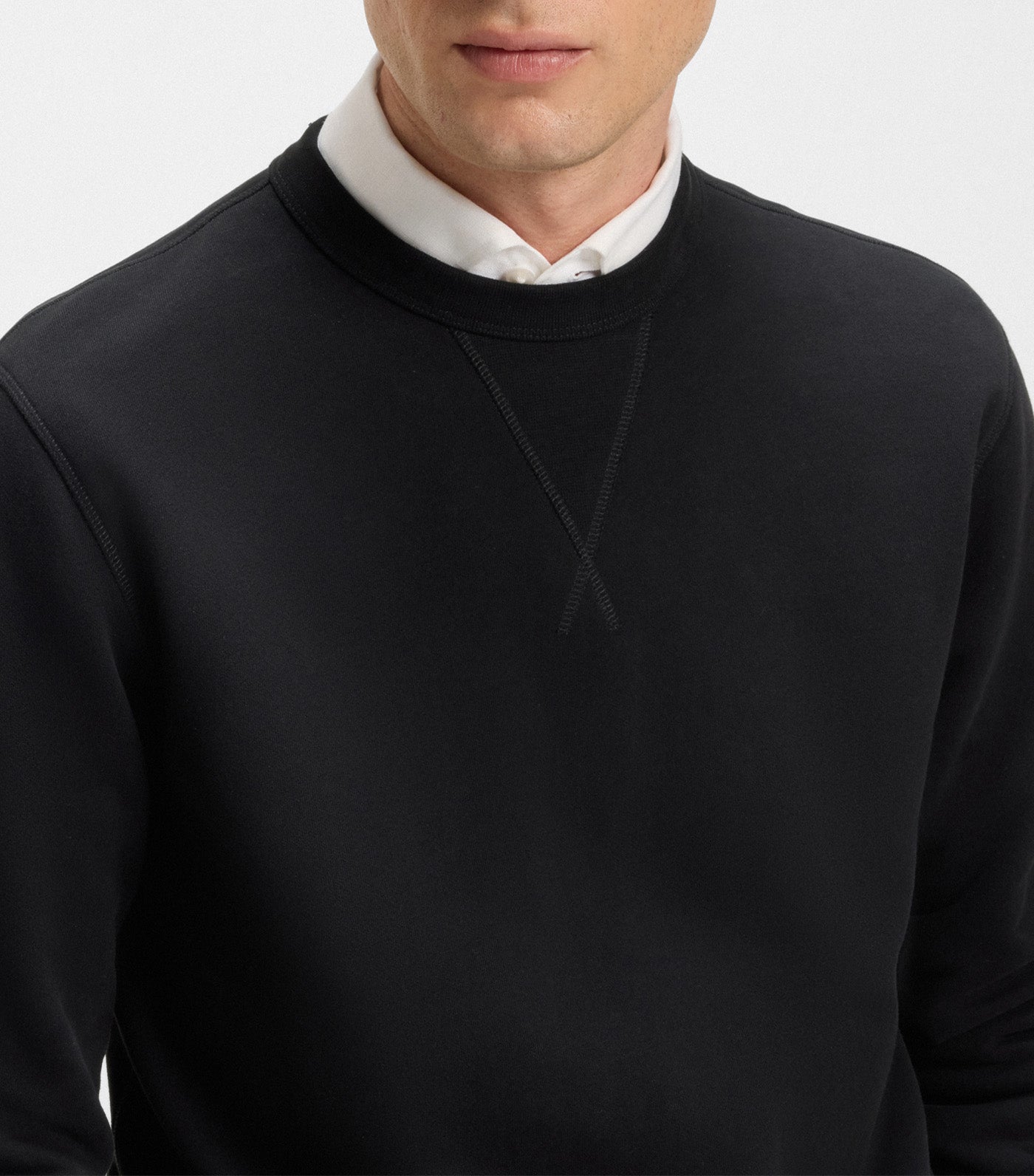 Beckham x BOSS Sweatshirt in Cotton Terry Black