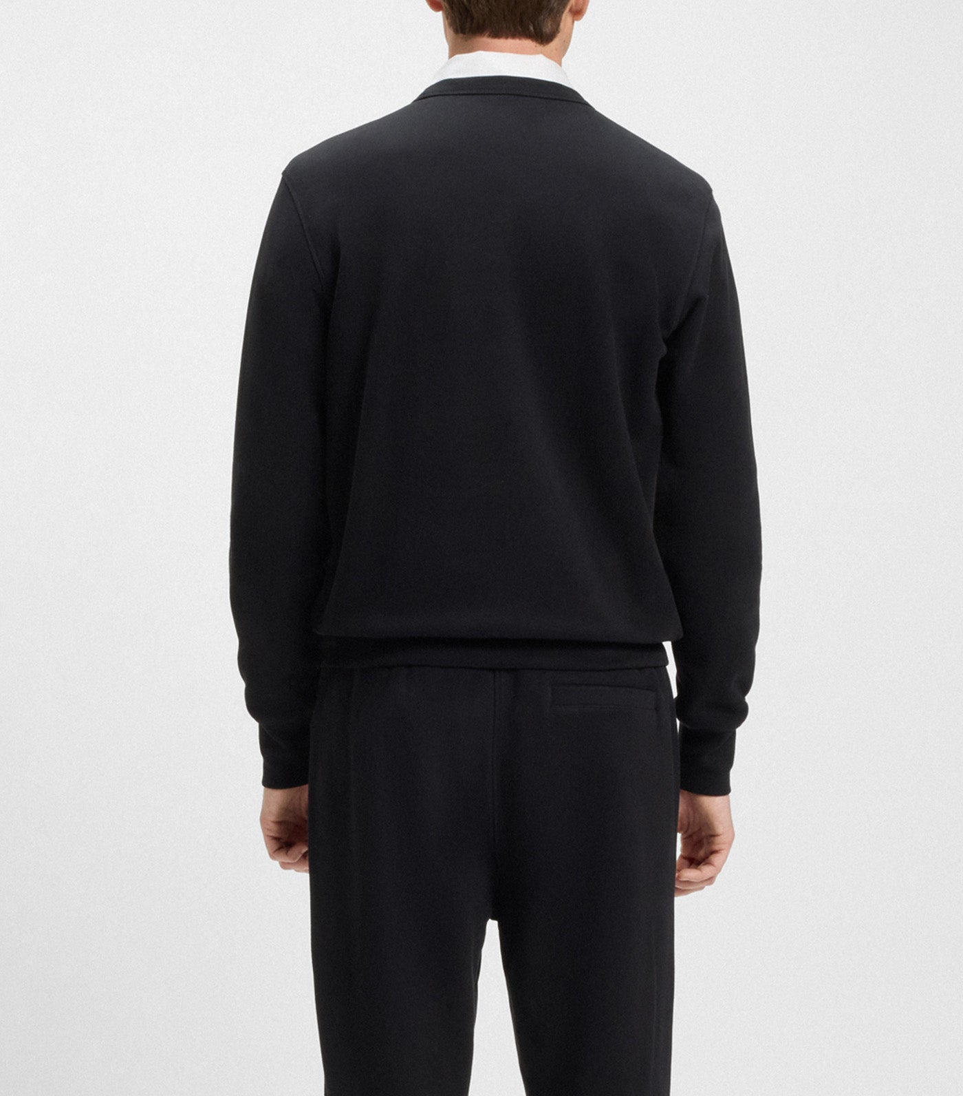 Beckham x BOSS Sweatshirt in Cotton Terry Black