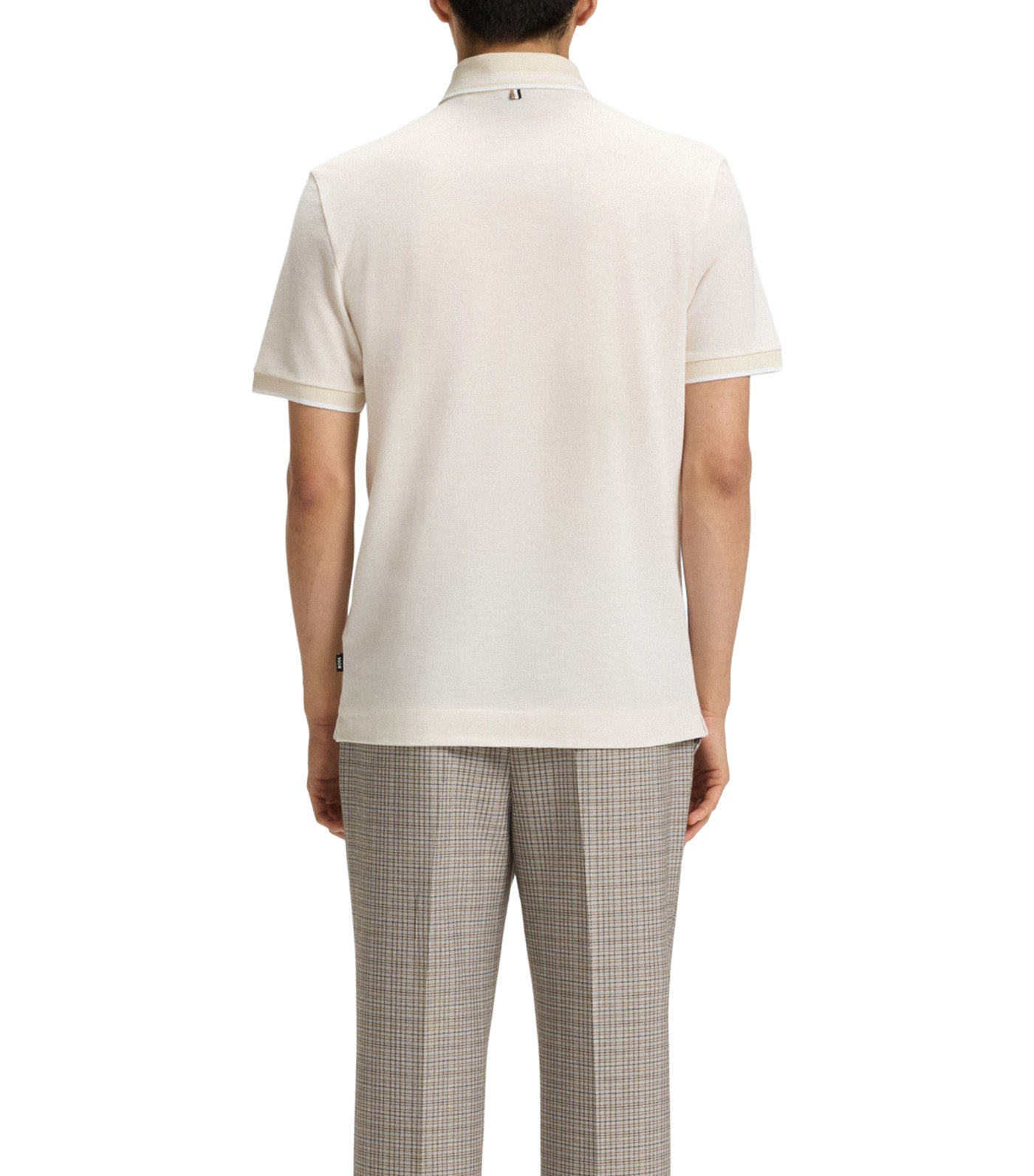 Oxford Cotton Piqué Polo Shirt with Logo Detail