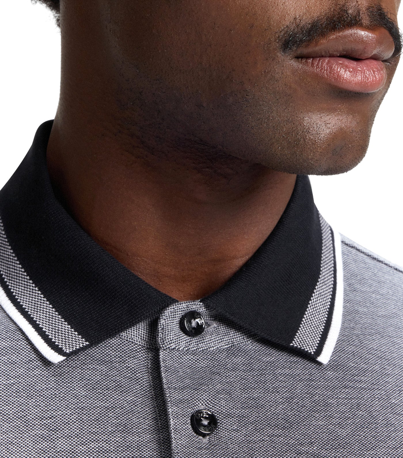 Oxford Cotton Piqué Polo Shirt with Logo Detail