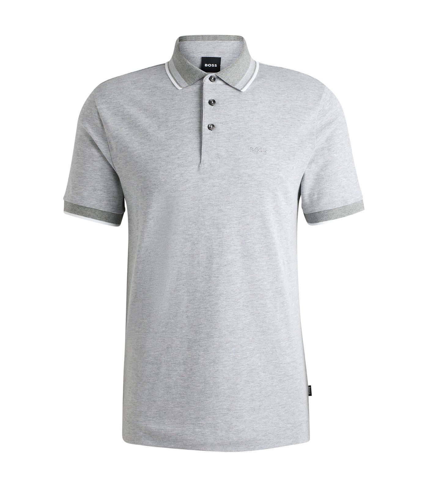 Oxford Cotton Piqué Polo Shirt with Logo Detail