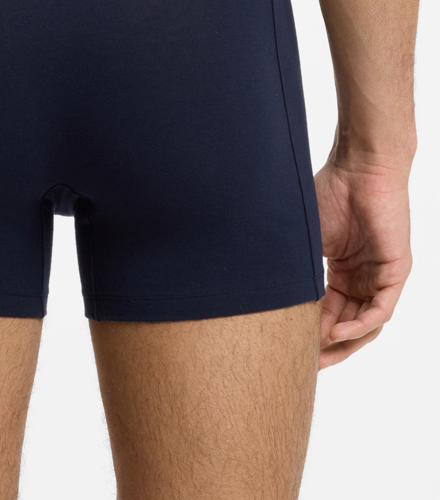 Three-Pack of Boxer Briefs in Stretch Cotton Blue
