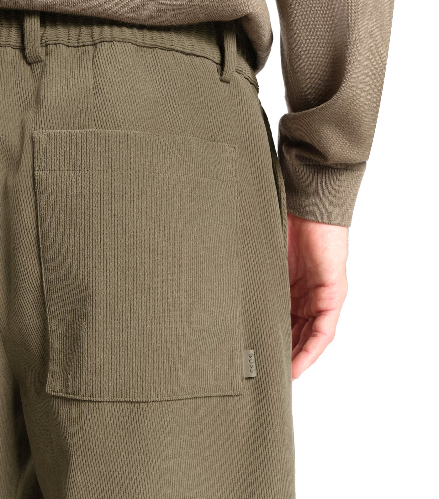 Relaxed-Fit Trousers in Performance Corduroy Brown