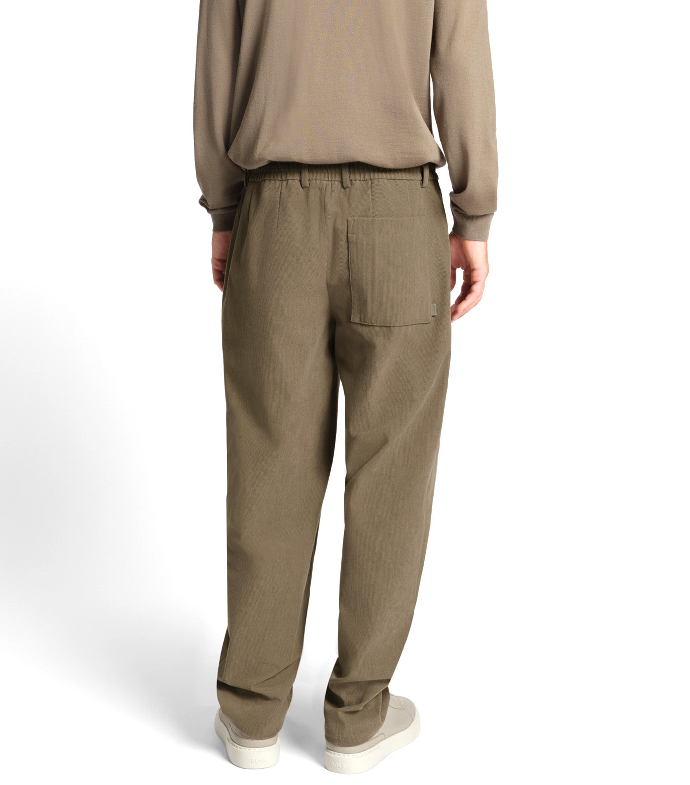 Relaxed-Fit Trousers in Performance Corduroy Brown