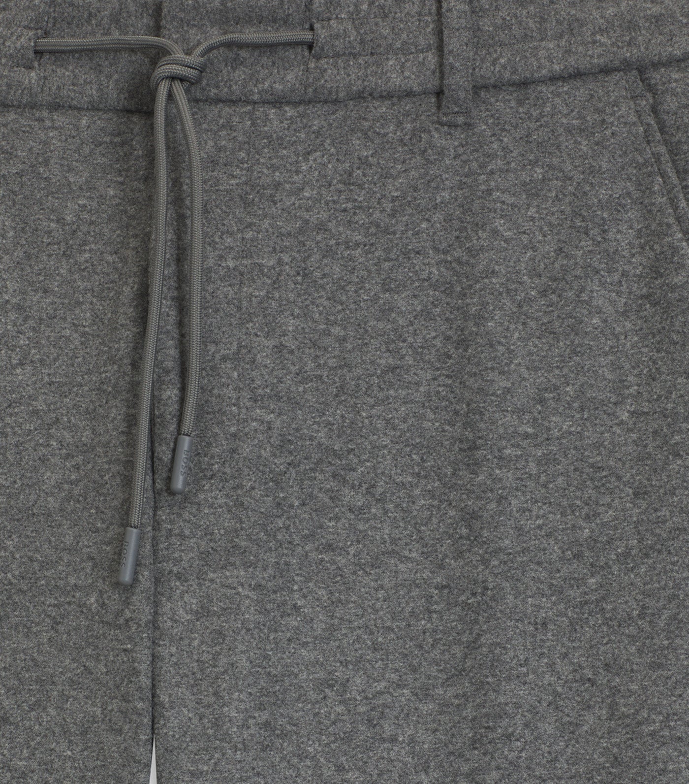 Tapered-Fit Trousers in Brushed Stretch Flannel Gray