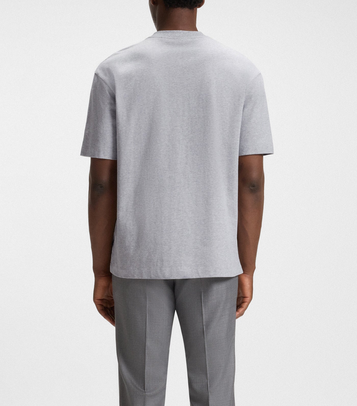 Peached-Cotton T-Shirt with Double B Monogram
