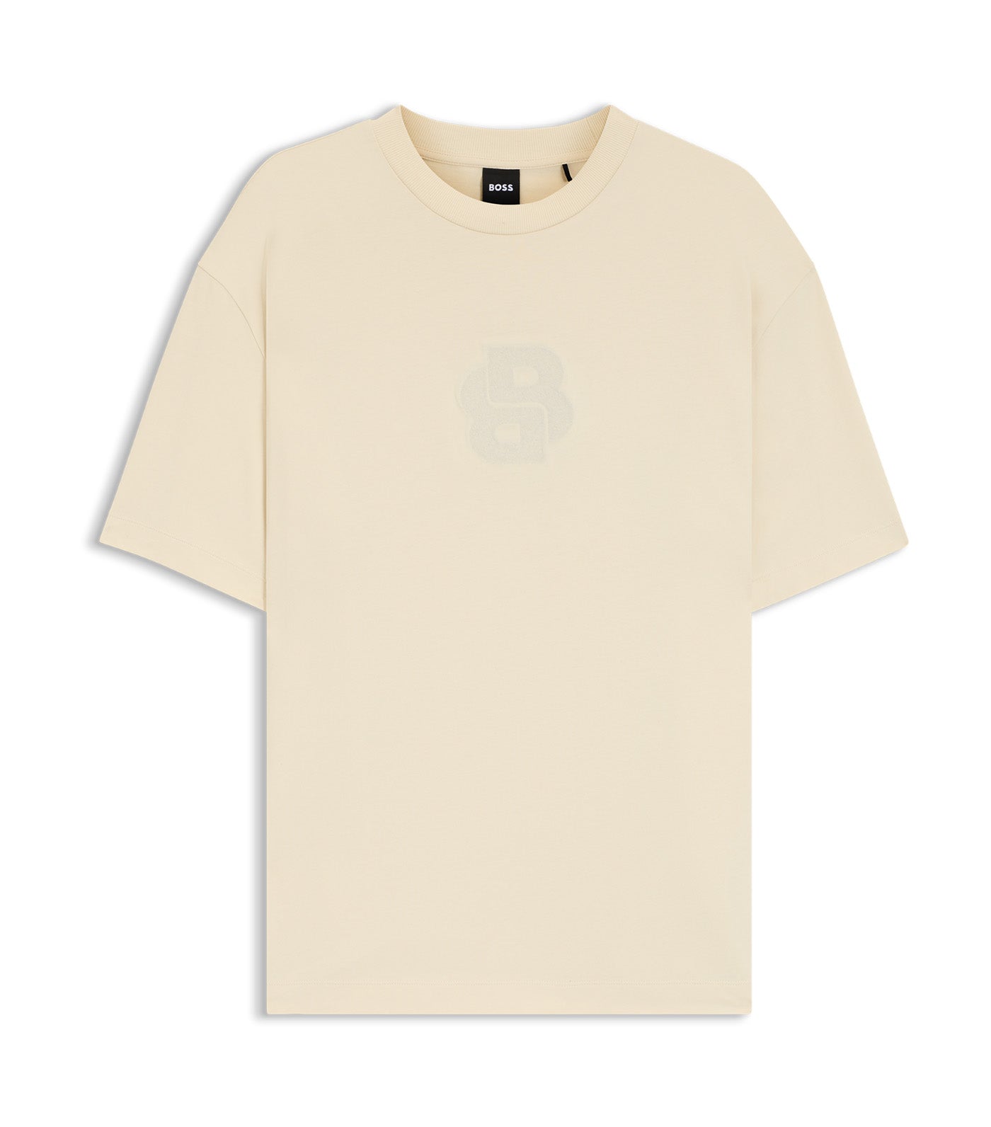 Peached-Cotton T-Shirt with Double B Monogram