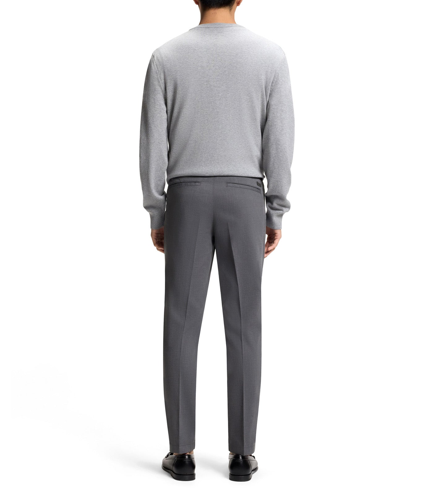 Slim-Fit Trousers in Stretch-Cotton Dobby