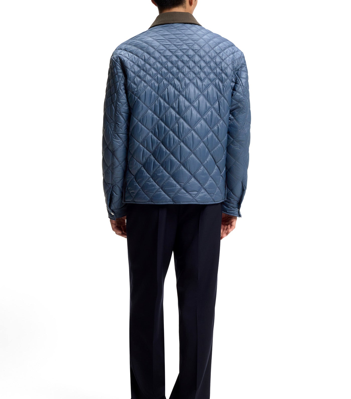 Water-Repellent Jacket with Mixed Quilting