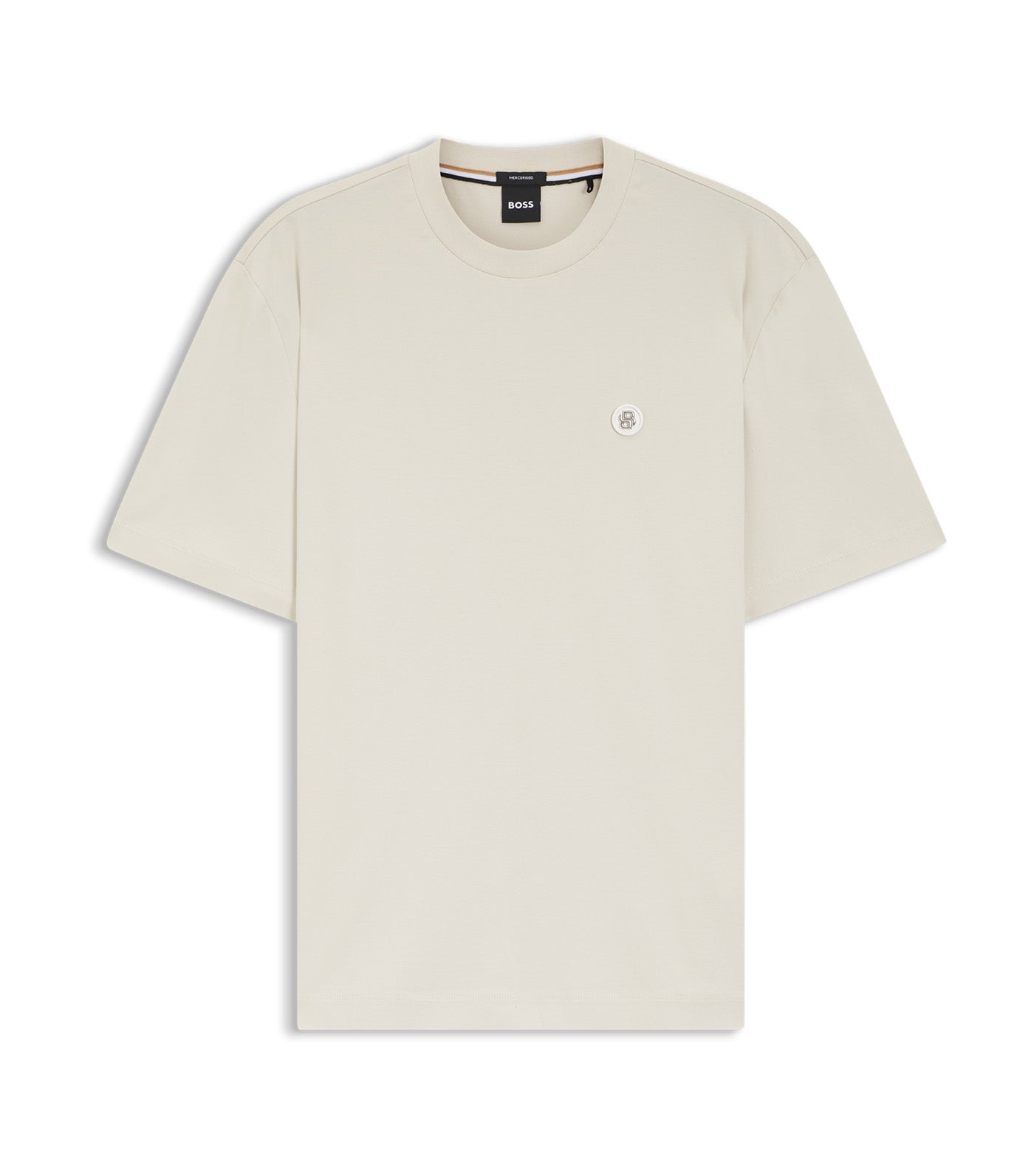 Mercerised-Cotton T-Shirt With Double B Monogram