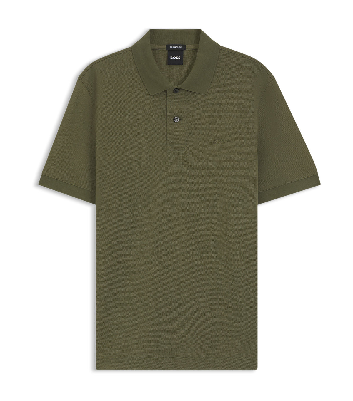 Pallas Polo Shirt in Cotton Piqué with Embroidered Logo Green