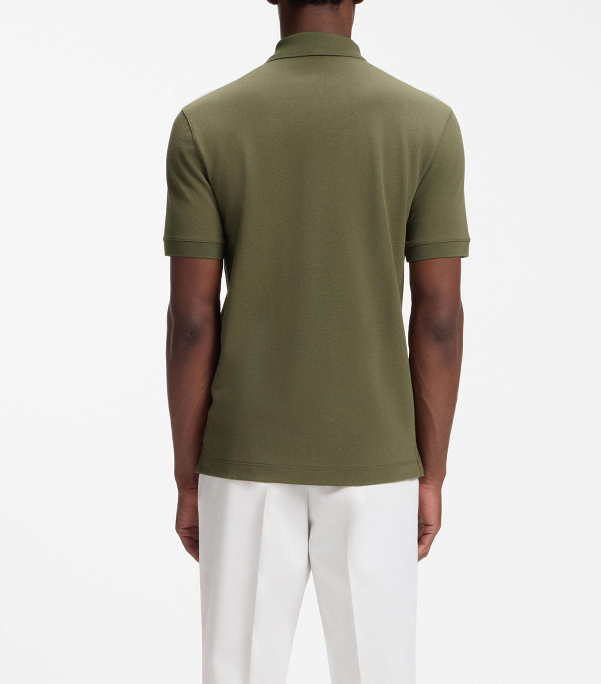 Pallas Polo Shirt in Cotton Piqué with Embroidered Logo Green