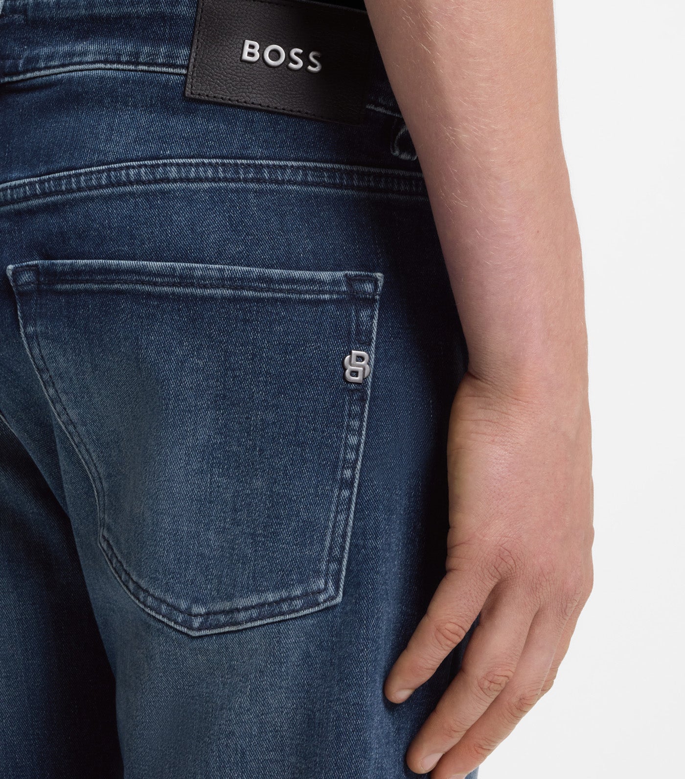 Delaware Slim-Fit Jeans in Stretch Cotton Blend Blue