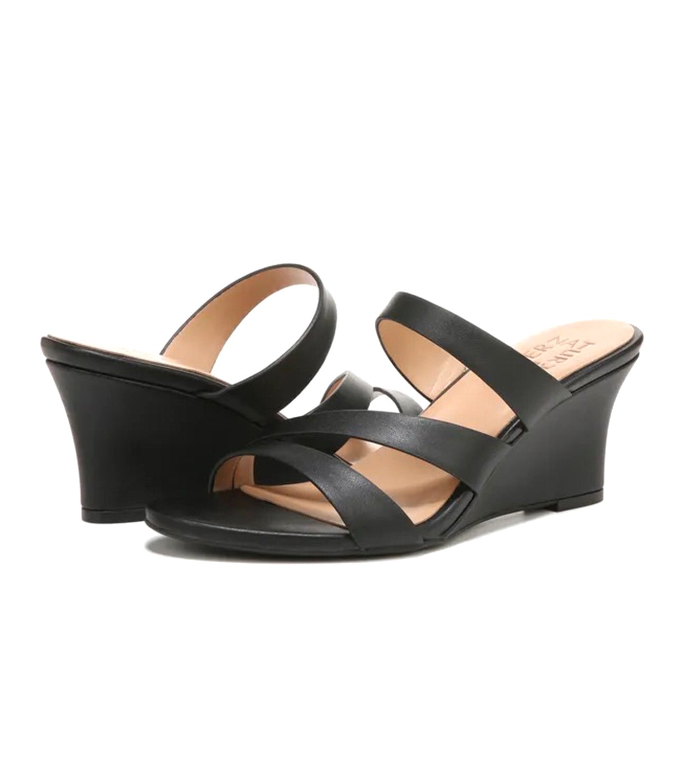 Naturalizer Breona Wedge Sandals Black