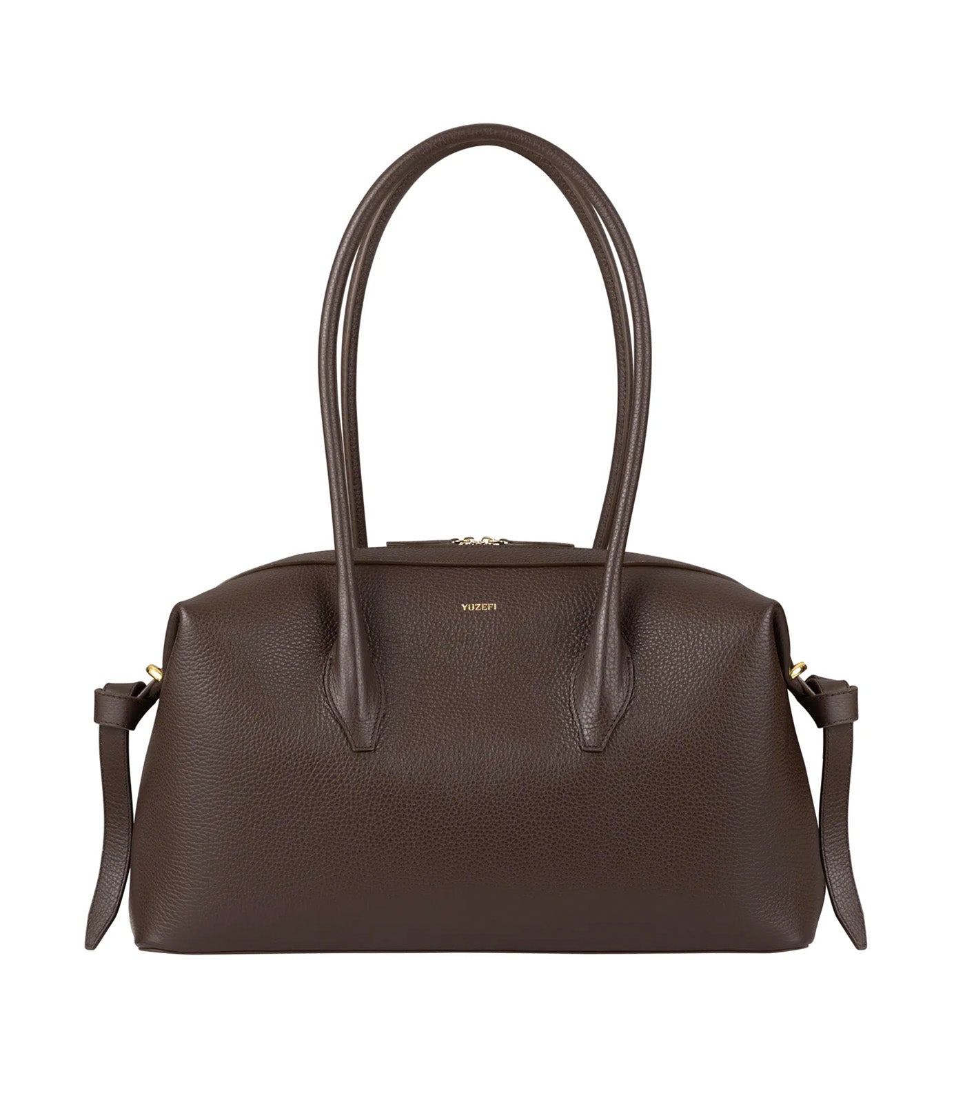 Brioche Duffle Pebble-Grained Leather Espresso