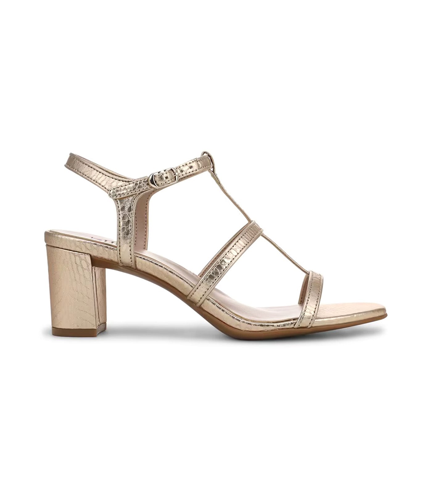 Naturalizer Bristol-Cage Strappy Dress Sandal Champagne