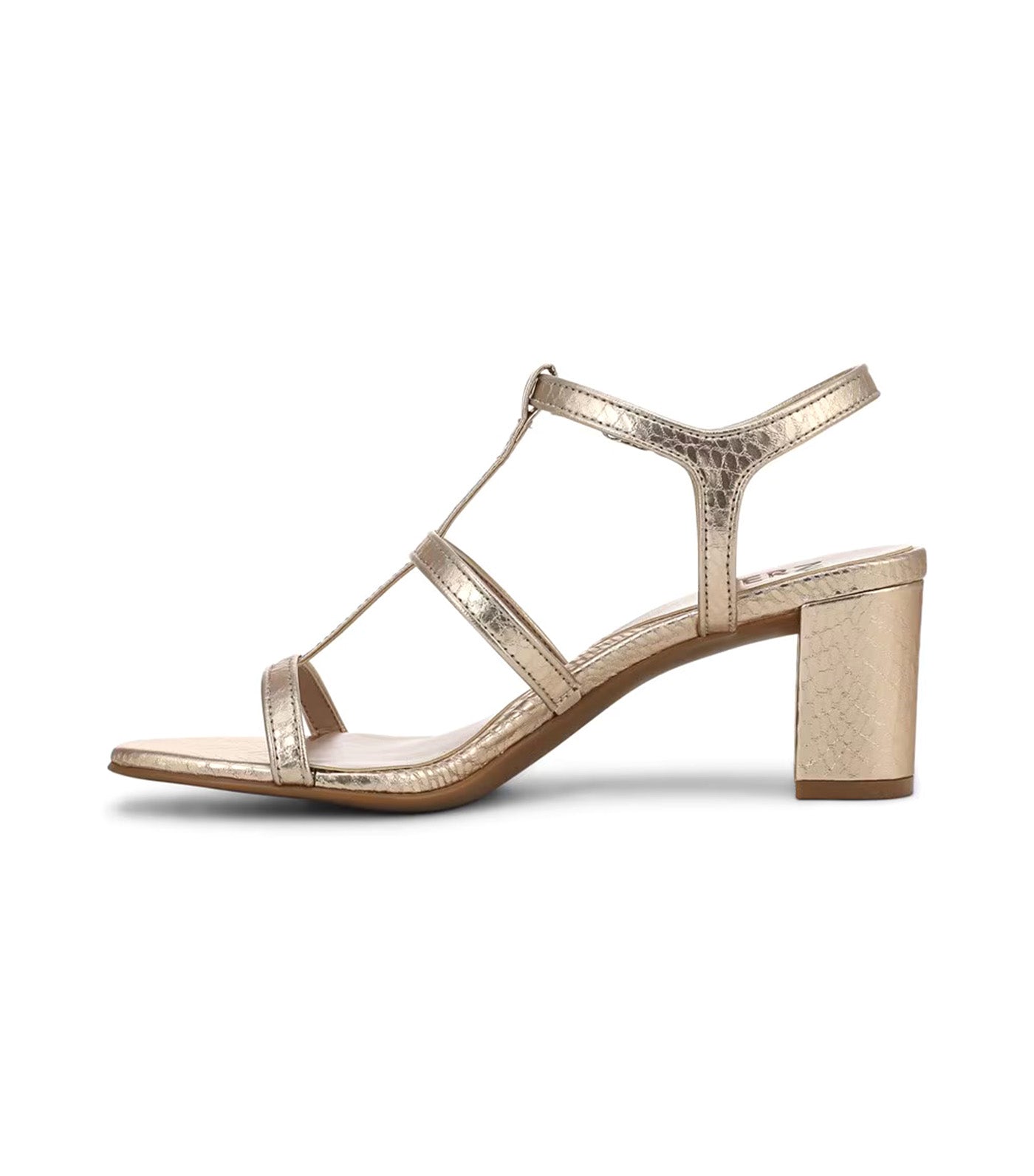 Naturalizer Bristol-Cage Strappy Dress Sandal Champagne