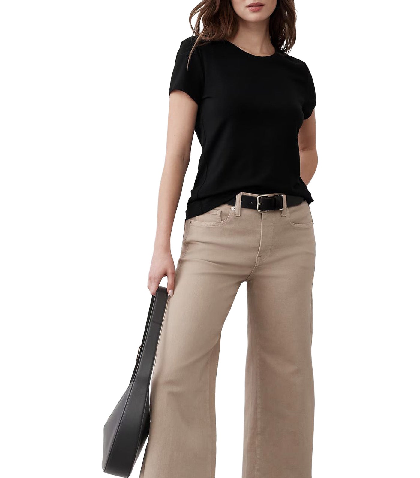 Banana Republic Timeless Crew-Neck T-Shirt Black