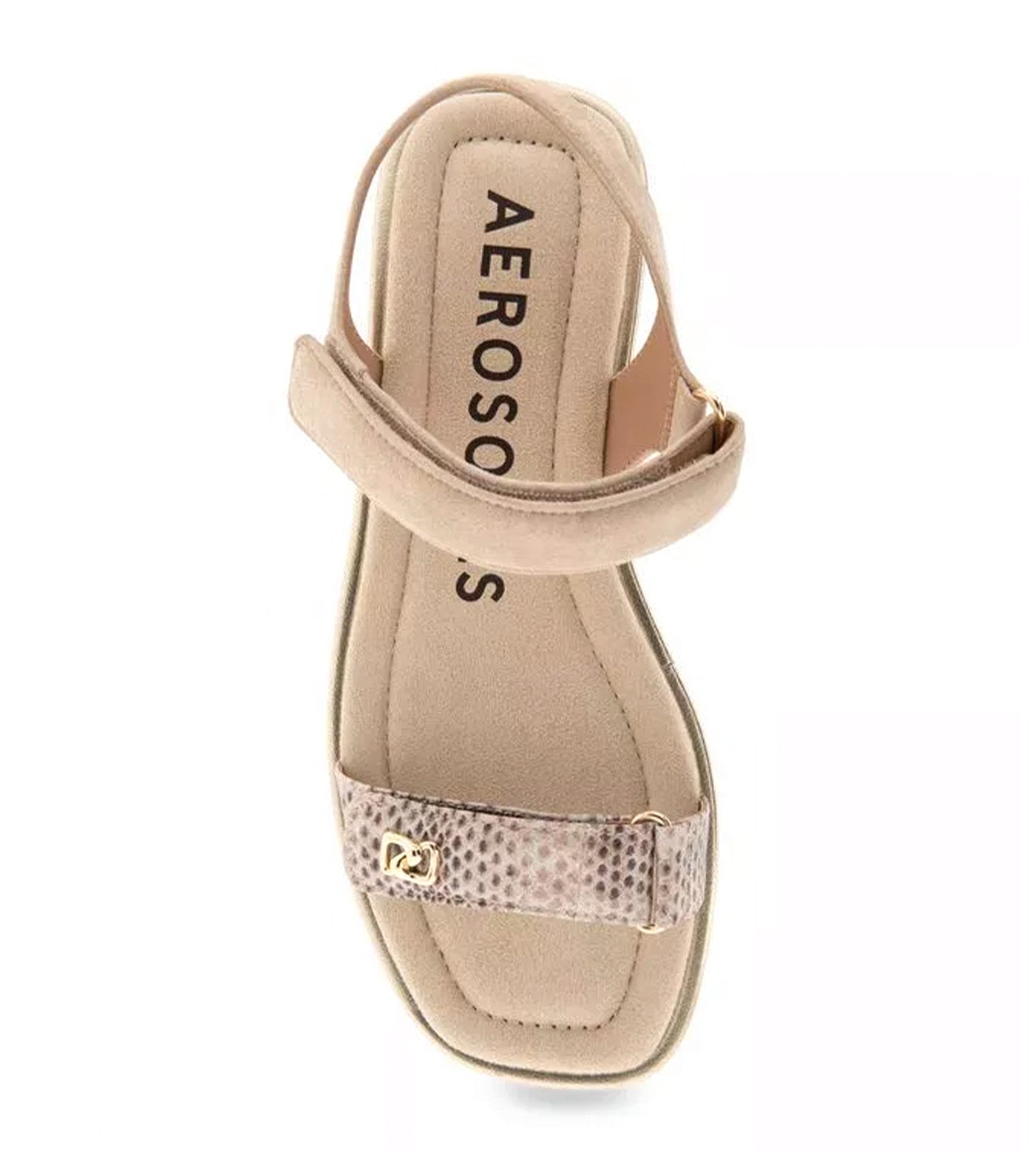 Bruna Sandal Snake Print Beige