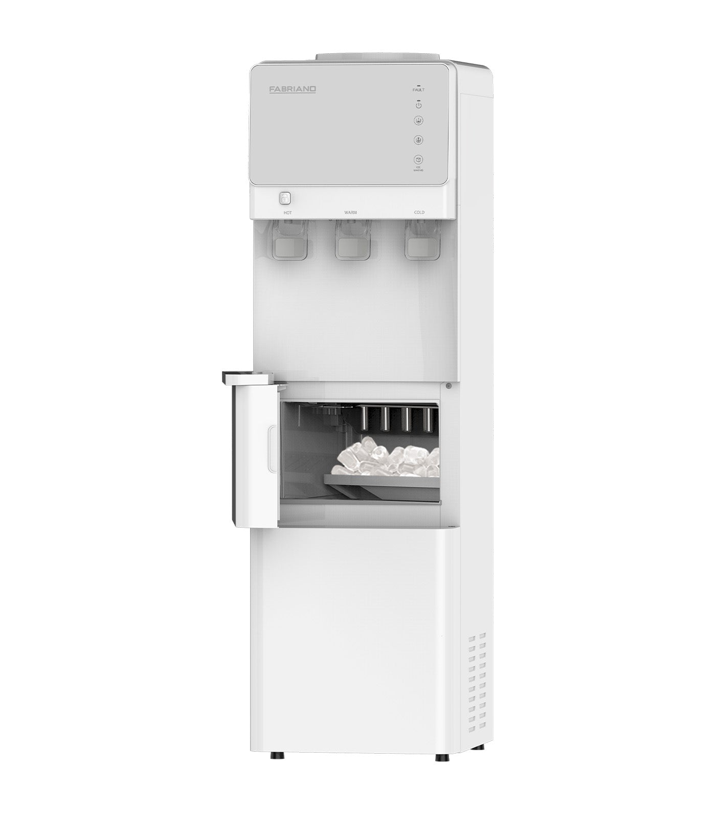 Top Load Water Dispenser with Ice Maker White