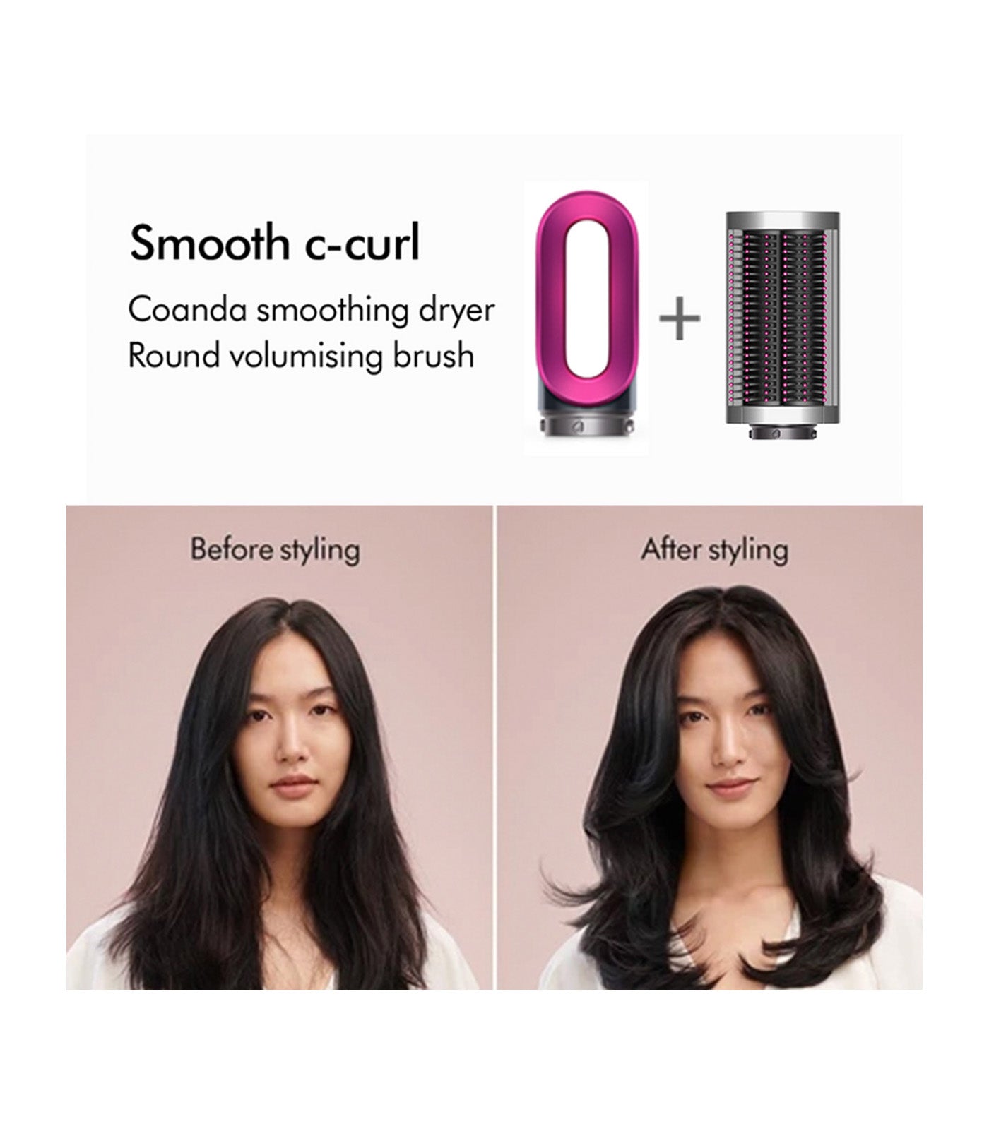 Airwrap Lite Hair Styler Fuchsia/Nickel