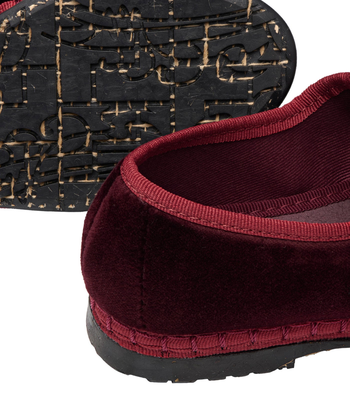 Flabelus Boris Kids Mary Jane - Velvet Burgundy