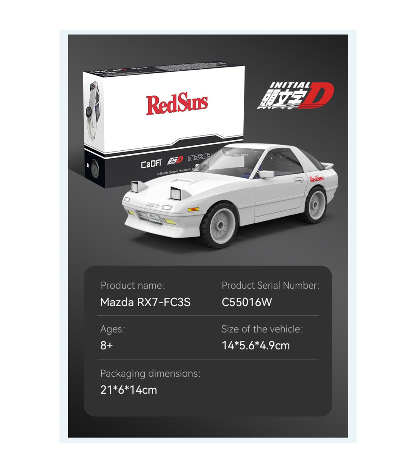 Mazda RX7 FC 1:35 White